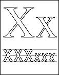 Letter x : click to open in a new window