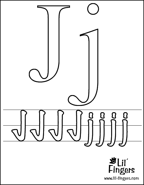 j word coloring pages - photo #41
