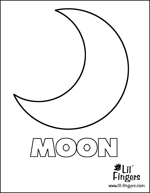 m for moon coloring pages - photo #24