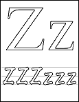 Letter z : click on me to open in a larger window